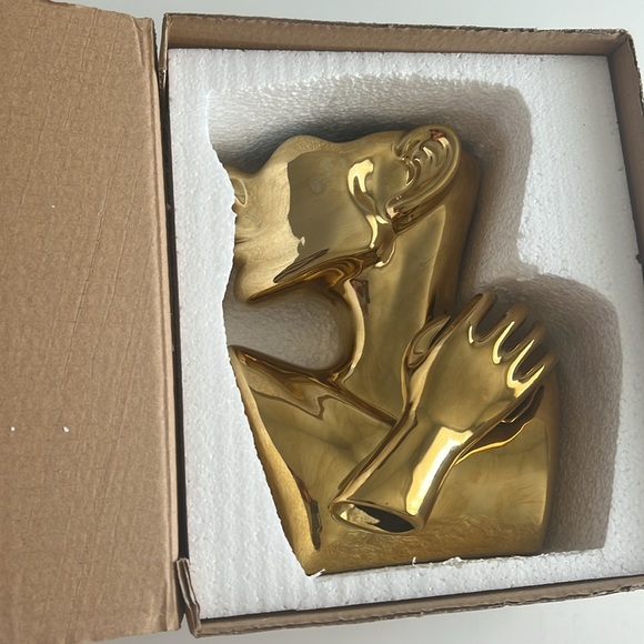 Ceramics Statue Flower Vase Face Pots Head Shape design - Picture 5 of 5